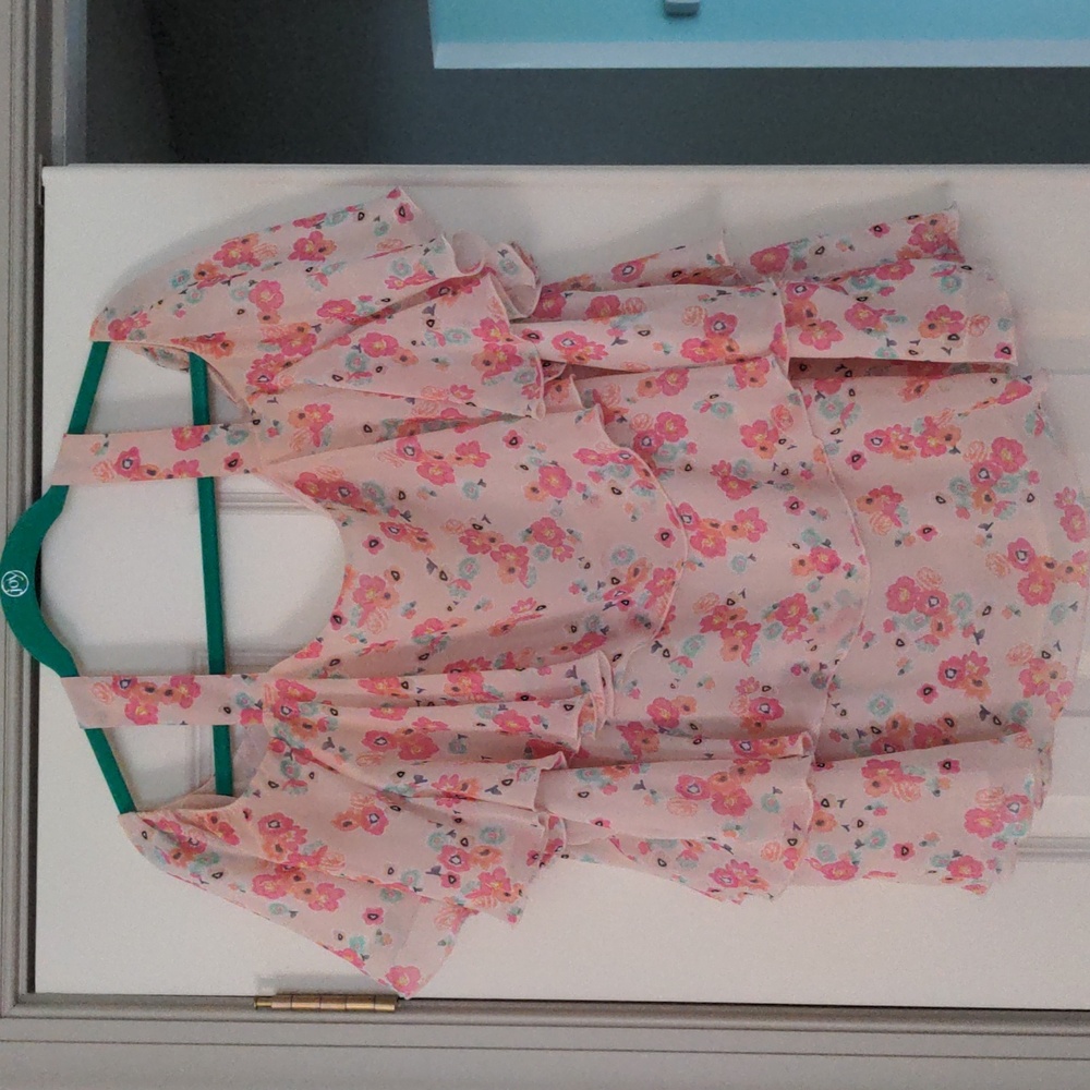 Lane Bryant 20 cold shoulder pink blouse